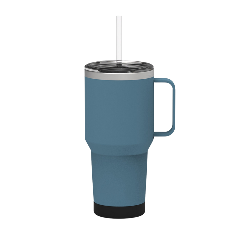 35 oz Gobelet Isotherme en Acier Inoxydable avec Paille et Poignée