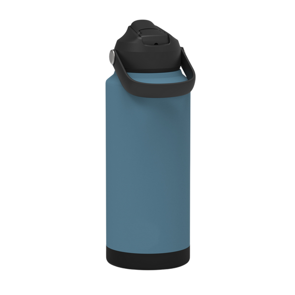 32 oz Gourde Isotherme en Acier Inoxydable avec Bouchon-Pipette et Paille Intégrée