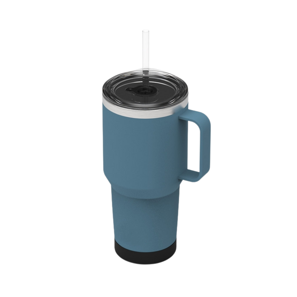 35 oz Gobelet Isotherme en Acier Inoxydable avec Paille et Poignée