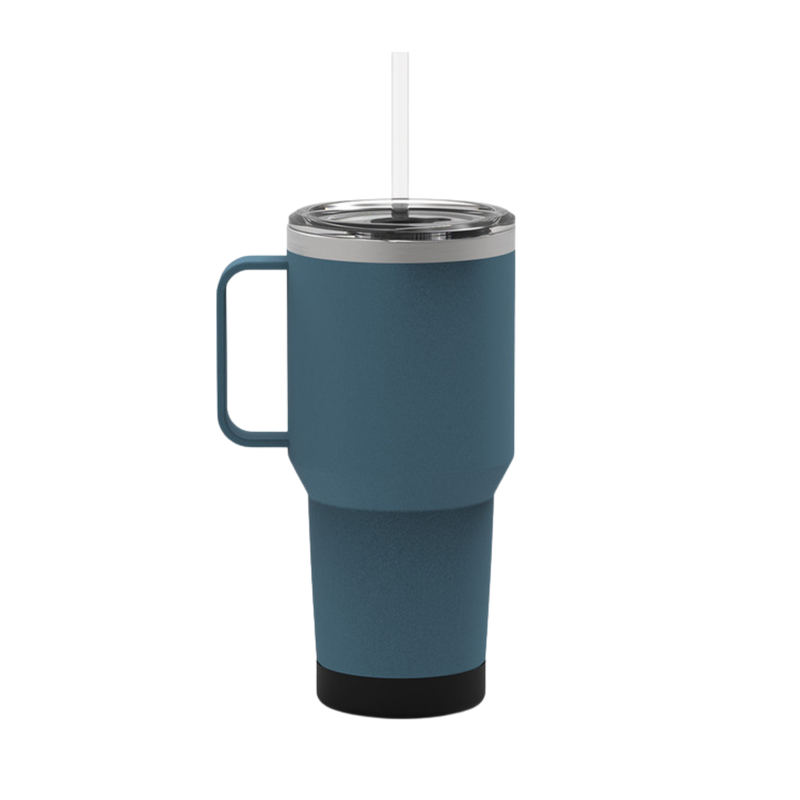 35 oz Gobelet Isotherme en Acier Inoxydable avec Paille et Poignée